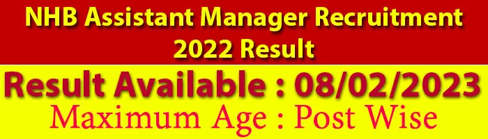 NHB Assistant Manager Recruitment 2022 Result