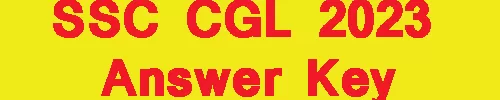 SSC CGL 2023 Answer Key