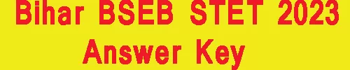 Bihar BSEB STET 2023 Answer Key