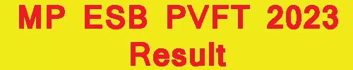 MP ESB PVFT 2023 Result